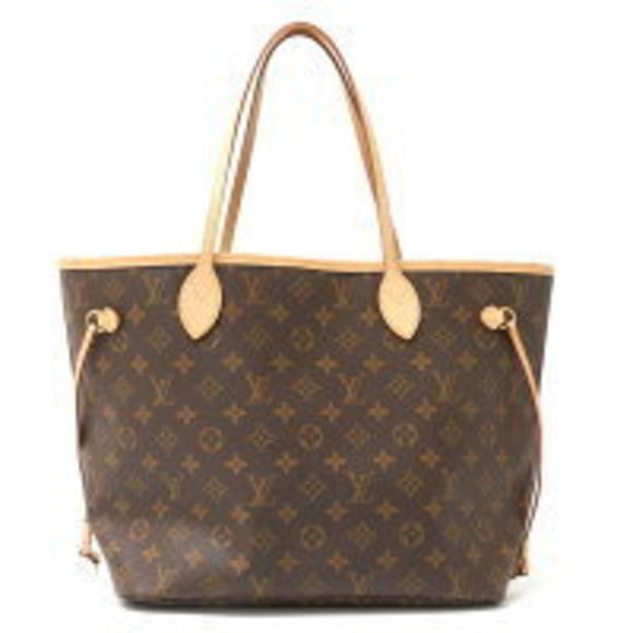Louis Vuitton Neverfull Tote Shoulder Bag Brown Pink - Picture 1 of 7